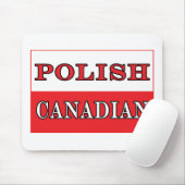 Polnische kanadische Flagge Mousepad (Mit Mouse)