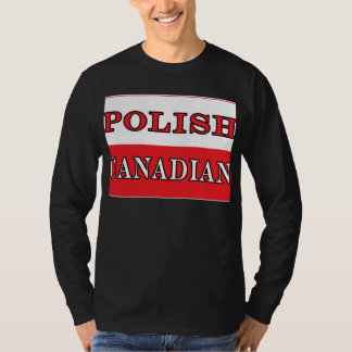 Polnische kanadische Flagge T-Shirt