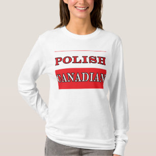 Polnische kanadische Flagge T-Shirt