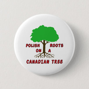 Polnische kanadische Wurzeln Button