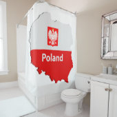 Polnische Karte Duschvorhang (Beispiel)