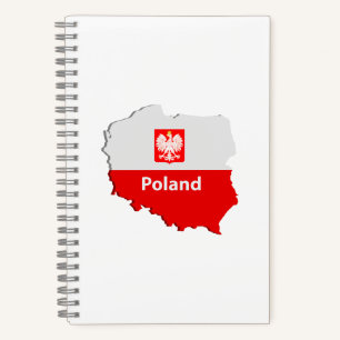 Polnische Karte iPad Luftfall Notizblock