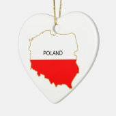 POLNISCHE KARTE KERAMIKORNAMENT (Links)