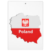 Polnische Karte Klemmbrett (Rückseite)