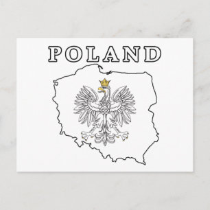 Polnische Karte mit Eagle