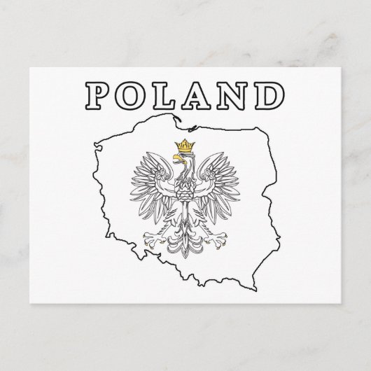 Polnische Karte mit Eagle (Vorderseite)