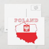 Polnische Karte mit Eagle (Vorne/Hinten)