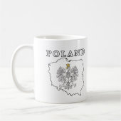 Polnische Karte mit Eagle Kaffeetasse (Links)