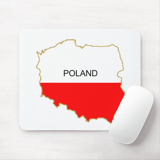 Polnische Karte Mousepad (Mit Mouse)