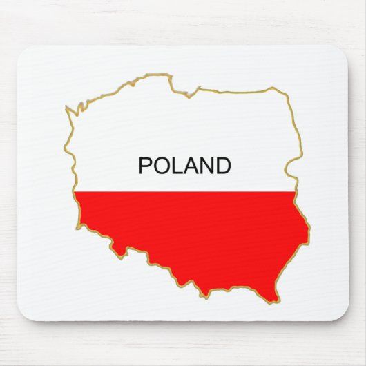 Polnische Karte Mousepad (Vorne)
