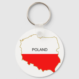Polnische Karte Schlüsselanhänger
