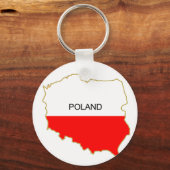 Polnische Karte Schlüsselanhänger (Vorderseite)