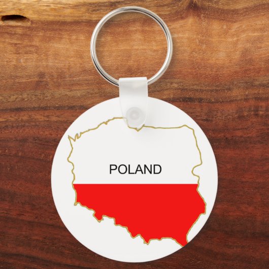 Polnische Karte Schlüsselanhänger (Vorderseite)