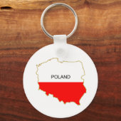 Polnische Karte Schlüsselanhänger (Vorderseite)