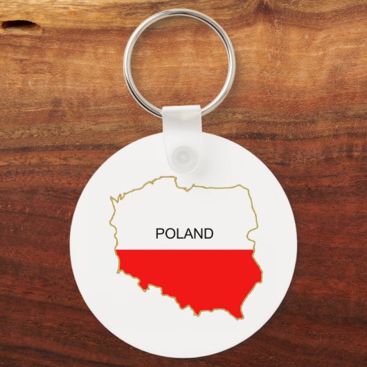 Polnische Karte Schlüsselanhänger (Vorderseite)