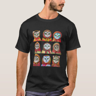 Polnische Katze, Babuschka-Katze Design T-Shirt
