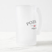 Polnische Koordinaten Poznan Polska (Polen) Mattglas Bierglas (VorderseiteRechts)