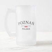 Polnische Koordinaten Poznan Polska (Polen) Mattglas Bierglas (Links)