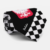 Polnische Krawatte, polnische Flagge Krawatte (Gerollt)