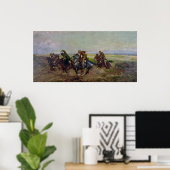 Polnische Lancer attackieren Russen, 1920 Poster (Heimbüro)