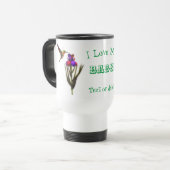 Polnische Liebe My Babci Hummingbird Personalisier Reisebecher (Vorderseite Links)