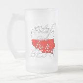 Polnische Mädchen tun es Bestes! Mattglas Bierglas (Links)