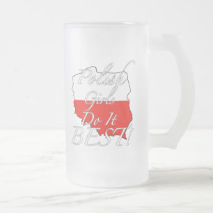 Polnische Mädchen tun es Bestes! Mattglas Bierglas