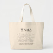 Polnische Mama - Geschenk für MAMA - Definition Jumbo Stoffbeutel (Vorne)