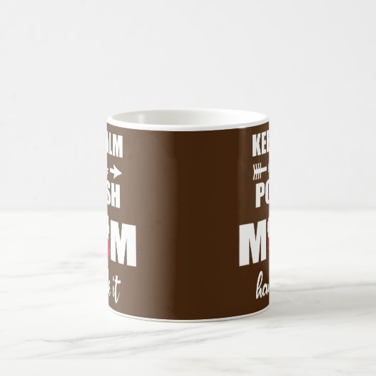 Polnische Mama Geschenk PREZENT DLA POLSKIEJ MAMY  Kaffeetasse (Mittel)