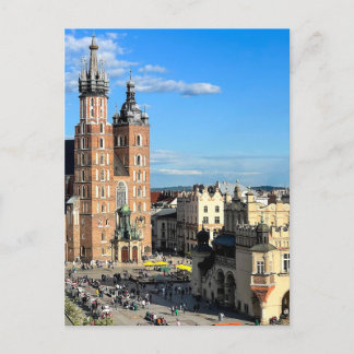 Polnische Marienkirche Krakau Altstadt Postkarte