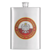 Polnische Medaille Flachmann (Vorderseite)