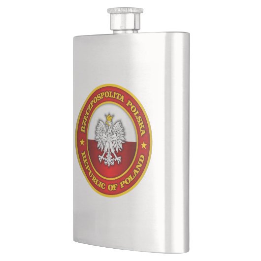 Polnische Medaille Flachmann (Links)