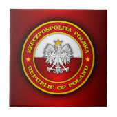 Polnische Medaille Fliese (Vorderseite)