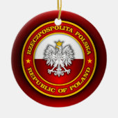 Polnische Medaille Keramikornament (Vorne)