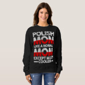 Polnische Mutter Mama Polen Sweatshirt (Vorne ganz)