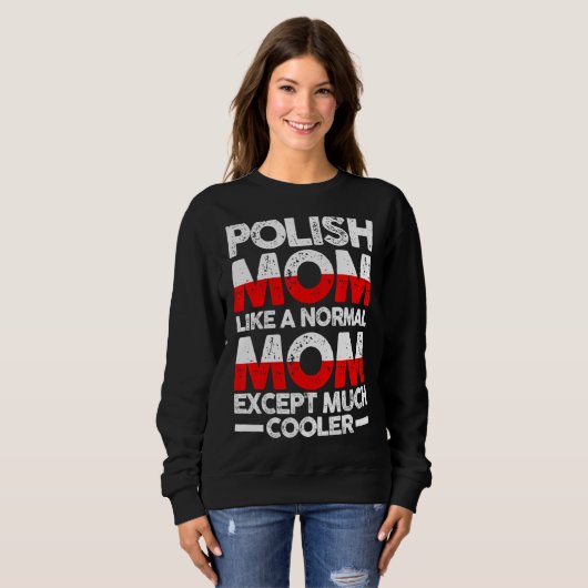 Polnische Mutter Mama Polen Sweatshirt (Vorne ganz)
