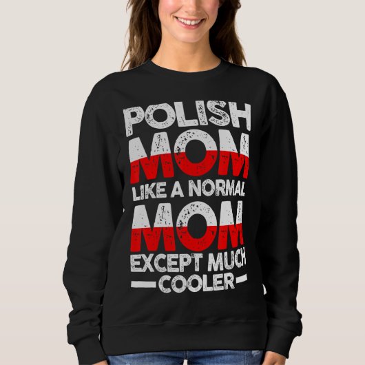 Polnische Mutter Mama Polen Sweatshirt (Vorderseite)