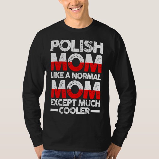 Polnische Mutter Mama Polen T-Shirt (Vorderseite)