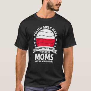 Polnische Mutter Polen Muttertag Mama Polnisch Ame T-Shirt