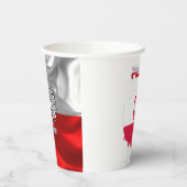 Polnische Papiertücher für die Fahne Pappbecher (Links)