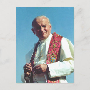 Polnische Papst Johannes Paul II. Postkarte