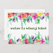 Polnische Postkartengrüße karta okolicznościowa Postkarte (Vorne/Hinten)