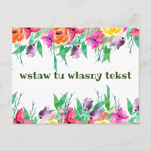 Polnische Postkartengrüße karta okolicznościowa Postkarte (Vorderseite)