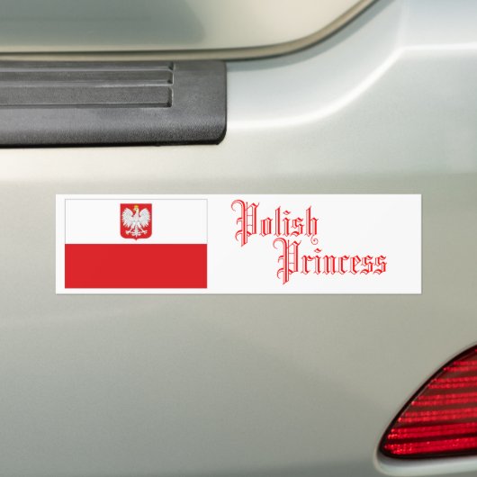 Polnische Prinzessin, Autoaufkleber (Auf Auto)