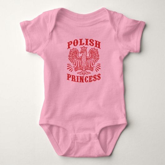 Polnische Prinzessin Baby Strampler (Vorderseite)