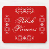 Polnische Prinzessin Niedlich Mousepad (Vorne)
