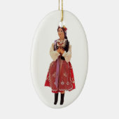 Polnische Puppe Keramikornament (Rechts)