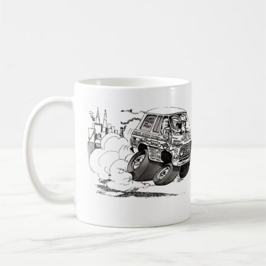 Polnische Rennfahrer von Amerika PRDA Kaffeetasse (Links)