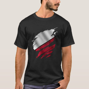 Polnische Rippeflagge T-Shirt