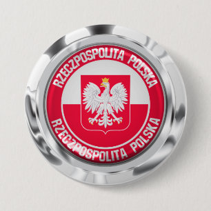 Polnische Runde Button